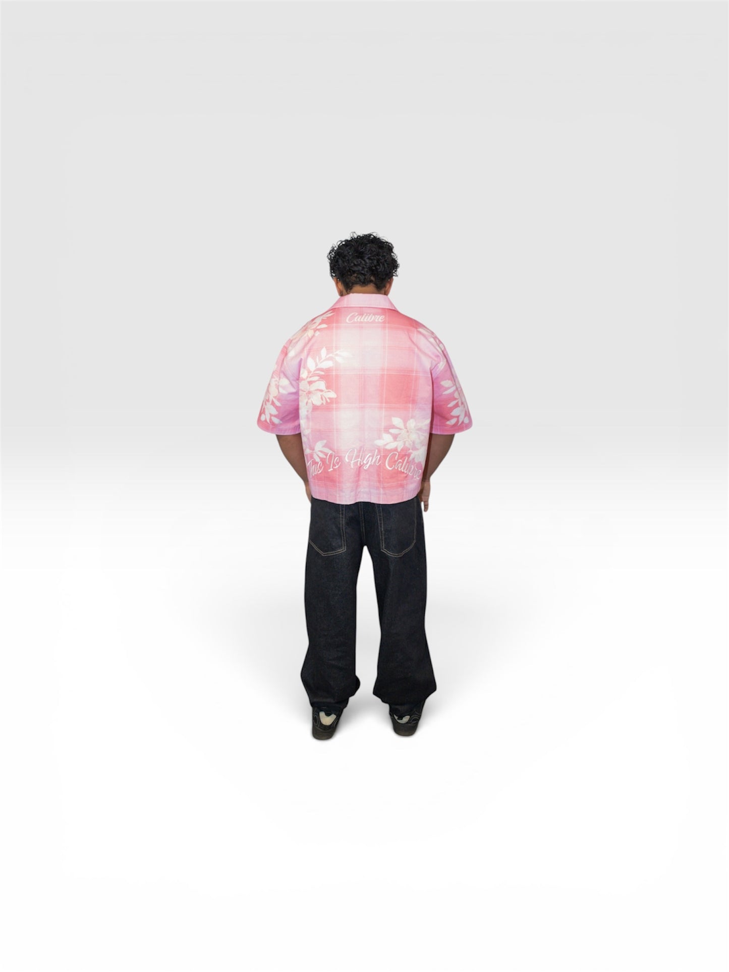 Boxy Oversized Flannel Shirt with Back Embroidery (Pre-Order)