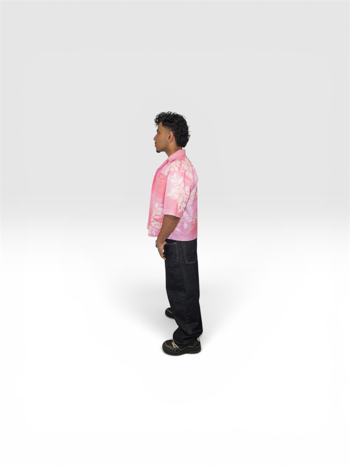 Boxy Oversized Flannel Shirt with Back Embroidery (Pre-Order)